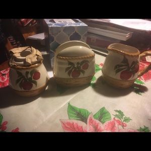 Apple Napkin Holder, cream & sugar set